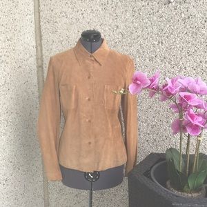 ❤️ Genuine suede shirt-jacket size M